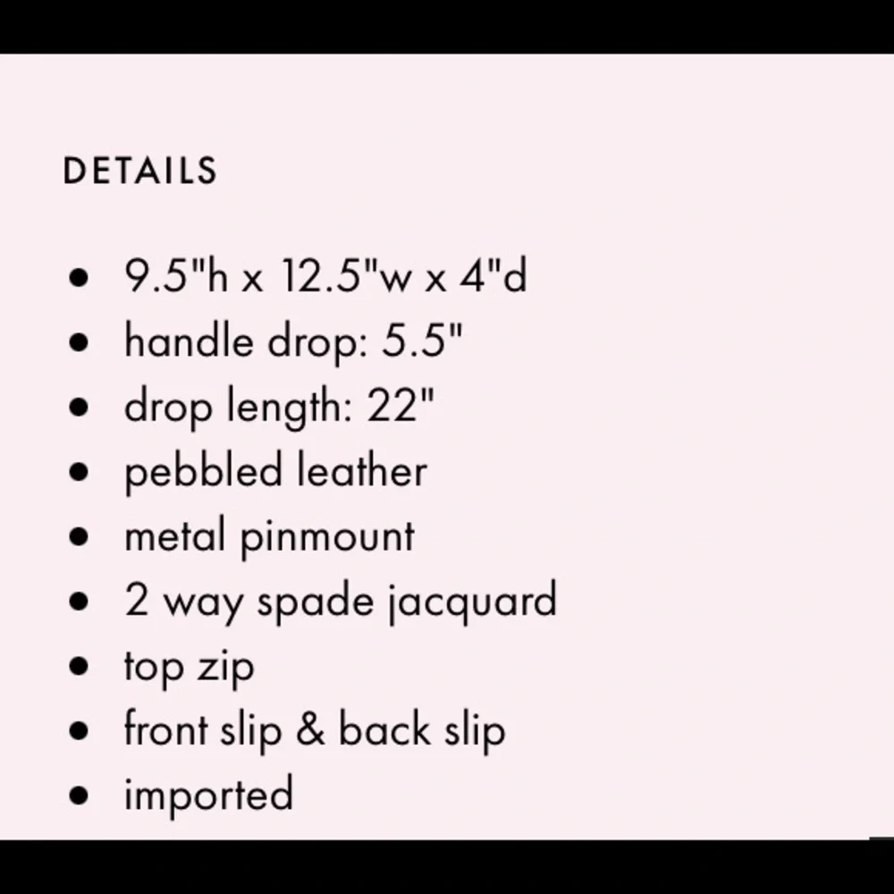 Kate Spade perforated Spring White Satchel NWT - Picture 5 of 9